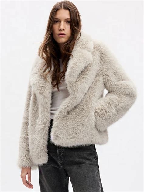 gap faux fur coats